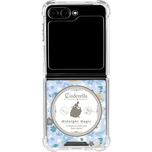 Disney Cinderella Midnight Magic Silhouette Galaxy Z Flip5 5G Clear Case