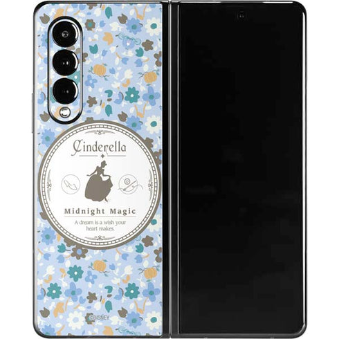 Disney Cinderella Midnight Magic Silhouette Galaxy Z Fold3 5G Skin