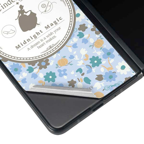 Disney Cinderella Midnight Magic Silhouette Galaxy Z Fold3 5G Skin