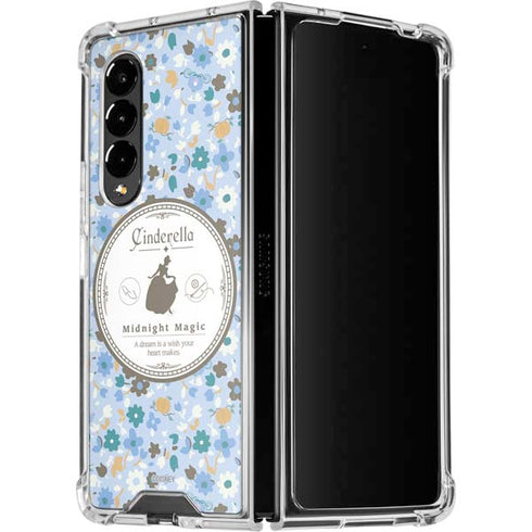 Disney Cinderella Midnight Magic Silhouette Galaxy Z Fold4 5G Clear Case