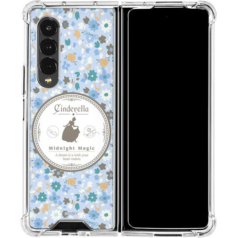 Disney Cinderella Midnight Magic Silhouette Galaxy Z Fold4 5G Clear Case