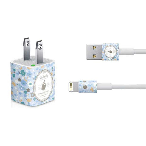 Disney Cinderella Midnight Magic Silhouette iPhone Charger (5W USB) Skin