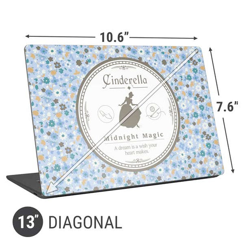 Disney Cinderella Midnight Magic Silhouette Universal Laptop 13in (10.6 x 7.6in) Skin
