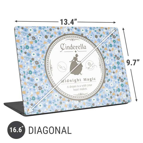 Disney Cinderella Midnight Magic Silhouette Universal Laptop 16.6in (13.4 x 9.7in) Skin