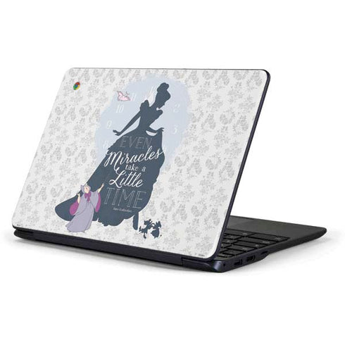 Disney Cinderella Miracles Take Time Silhouette Samsung Chromebook Skin