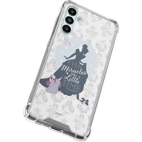 Disney Cinderella Miracles Take Time Silhouette Galaxy A13 5G Clear Case