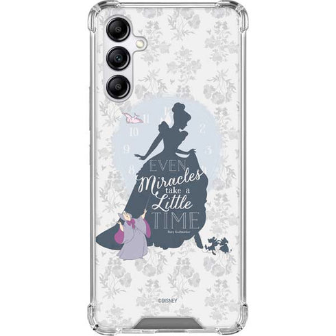 Disney Cinderella Miracles Take Time Silhouette Galaxy A15 5G Clear Case