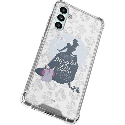 Disney Cinderella Miracles Take Time Silhouette Galaxy A15 5G Clear Case