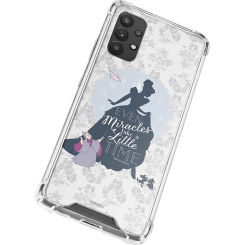 Disney Cinderella Miracles Take Time Silhouette Galaxy A32 5G Clear Case