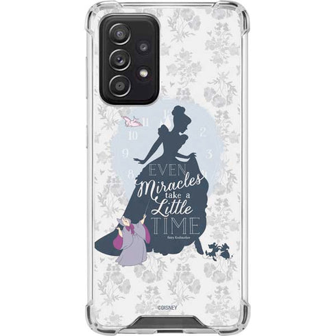 Disney Cinderella Miracles Take Time Silhouette Galaxy A52 5G Clear Case