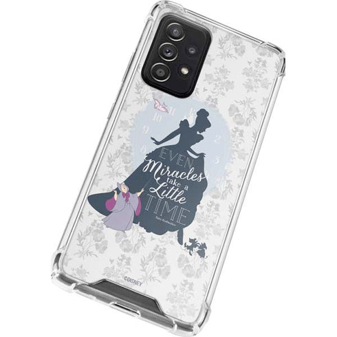 Disney Cinderella Miracles Take Time Silhouette Galaxy A52 5G Clear Case