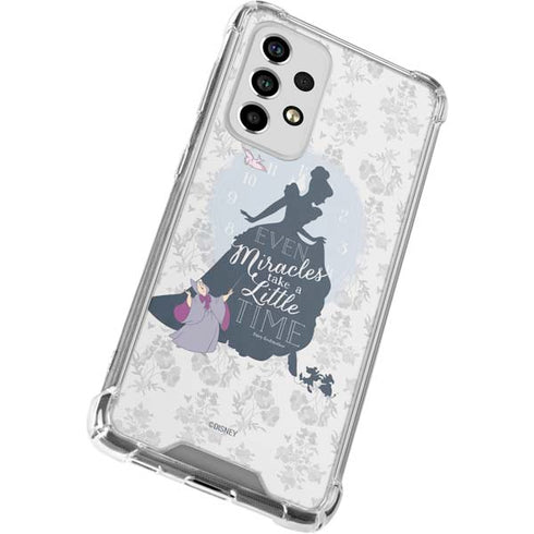 Disney Cinderella Miracles Take Time Silhouette Galaxy A53 5G Clear Case