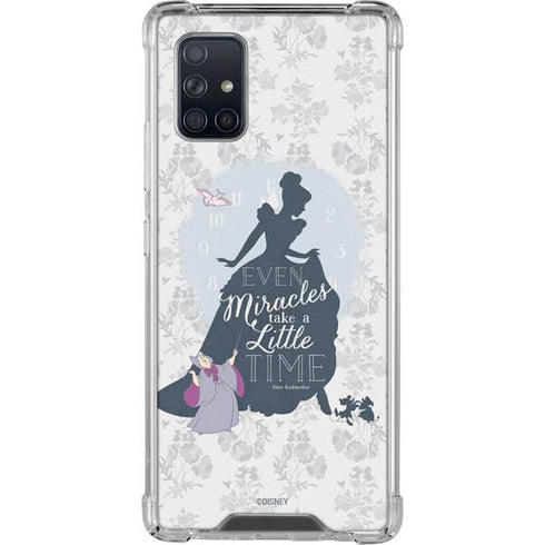Disney Cinderella Miracles Take Time Silhouette Galaxy A71 5G Clear Case