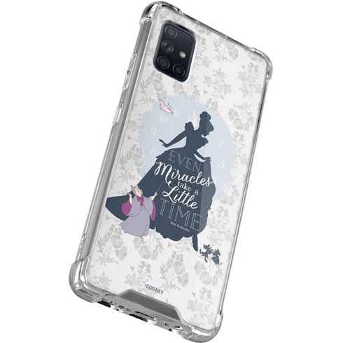 Disney Cinderella Miracles Take Time Silhouette Galaxy A71 5G Clear Case