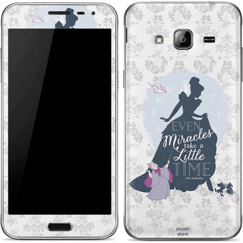 Disney Cinderella Miracles Take Time Silhouette Galaxy J3 Skin