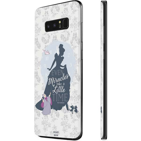 Disney Cinderella Miracles Take Time Silhouette Galaxy Note 8 Skin