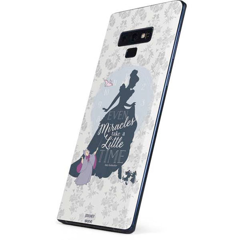 Disney Cinderella Miracles Take Time Silhouette Galaxy Note 9 Skin