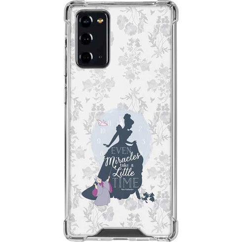 Disney Cinderella Miracles Take Time Silhouette Galaxy Note20 5G Clear Case