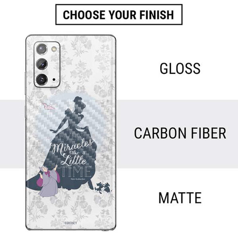 Disney Cinderella Miracles Take Time Silhouette Galaxy Note20 5G Skin