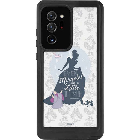 Disney Cinderella Miracles Take Time Silhouette Galaxy Note20 Ultra 5G Waterproof Case