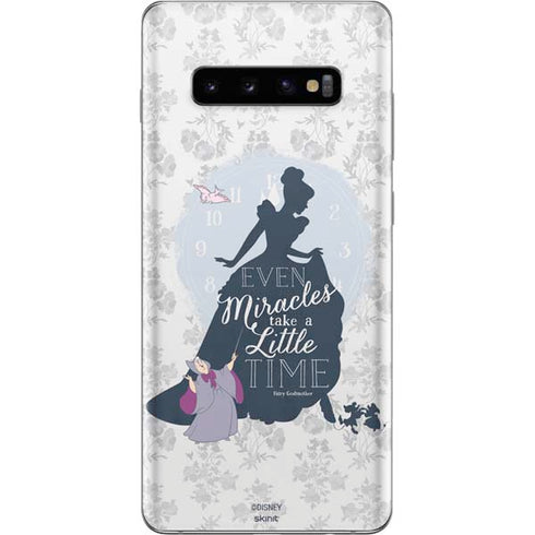 Disney Cinderella Miracles Take Time Silhouette Galaxy S10 Plus Skin