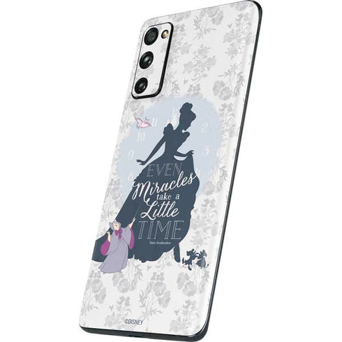 Disney Cinderella Miracles Take Time Silhouette Galaxy S20 Fan Edition Skin