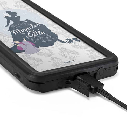 Disney Cinderella Miracles Take Time Silhouette Galaxy S20 Plus Waterproof Case