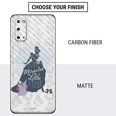 Disney Cinderella Miracles Take Time Silhouette Galaxy S20 Skin