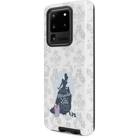 Disney Cinderella Miracles Take Time Silhouette Galaxy S20 Ultra 5G Pro Case