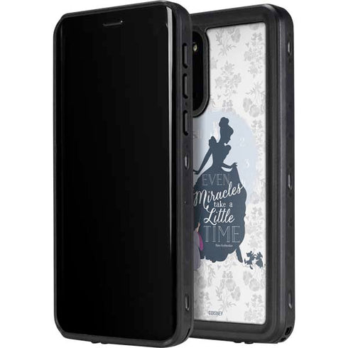 Disney Cinderella Miracles Take Time Silhouette Galaxy S20 Waterproof Case