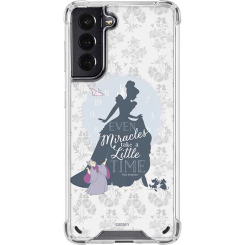 Disney Cinderella Miracles Take Time Silhouette Galaxy S21 5G Clear Case