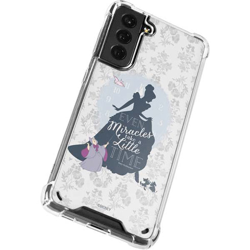 Disney Cinderella Miracles Take Time Silhouette Galaxy S21 Plus 5G Clear Case