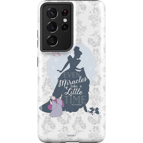 Disney Cinderella Miracles Take Time Silhouette Galaxy S21 Ultra 5G Pro Case