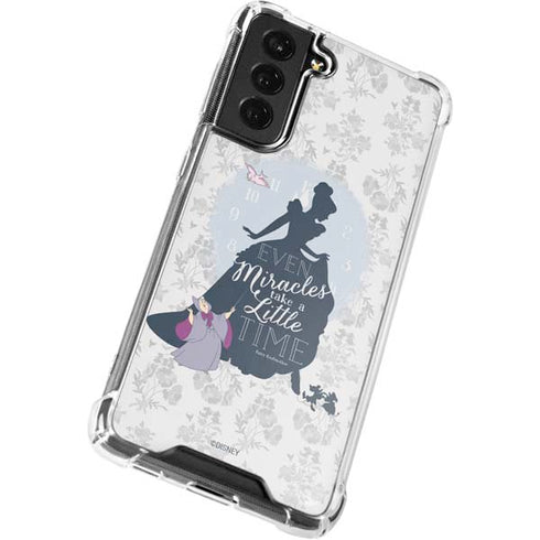 Disney Cinderella Miracles Take Time Silhouette Galaxy S22 Clear Case