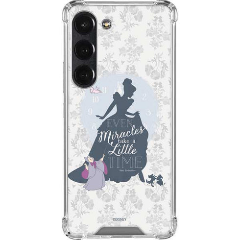 Disney Cinderella Miracles Take Time Silhouette Galaxy S23 Clear Case