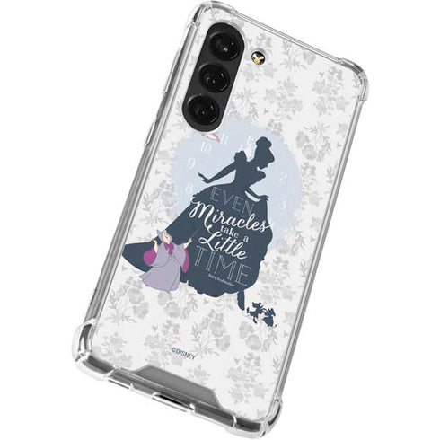 Disney Cinderella Miracles Take Time Silhouette Galaxy S23 Clear Case