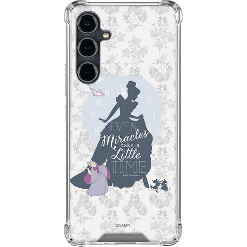 Disney Cinderella Miracles Take Time Silhouette Galaxy S23 FE Clear Case