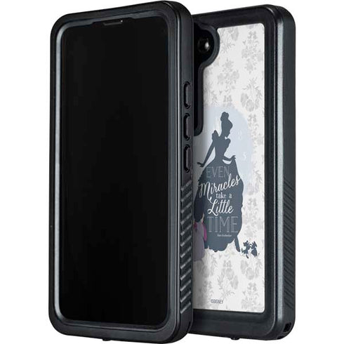 Disney Cinderella Miracles Take Time Silhouette Galaxy S23 Plus Waterproof Case