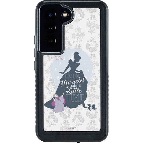 Disney Cinderella Miracles Take Time Silhouette Galaxy S23 Waterproof Case