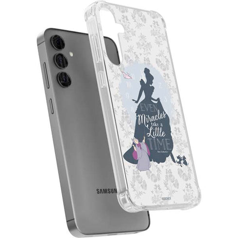 Disney Cinderella Miracles Take Time Silhouette Galaxy S24 Plus Clear Case