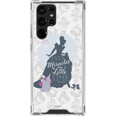 Disney Cinderella Miracles Take Time Silhouette Galaxy S24 Ultra Clear Case