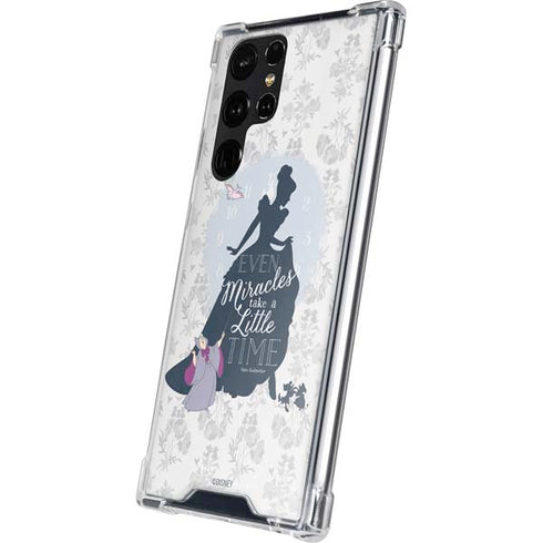 Disney Cinderella Miracles Take Time Silhouette Galaxy S24 Ultra Clear Case