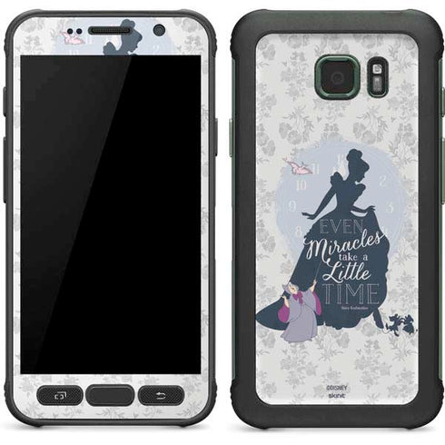 Disney Cinderella Miracles Take Time Silhouette Galaxy S7 Active Skin