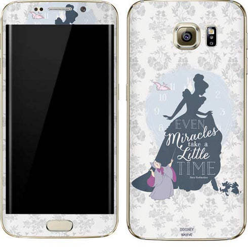 Disney Cinderella Miracles Take Time Silhouette Galaxy S7 Edge Skin