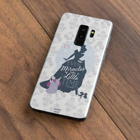 Disney Cinderella Miracles Take Time Silhouette Galaxy S9 Plus Skin