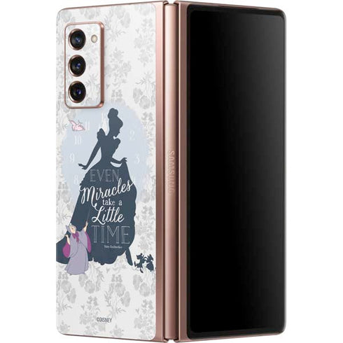 Disney Cinderella Miracles Take Time Silhouette Galaxy Z Fold2 5G Skin