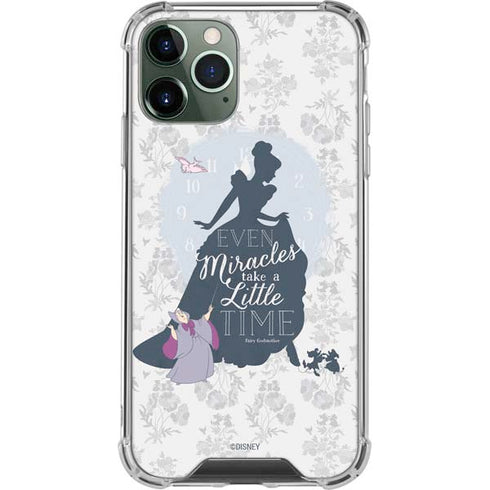 Disney Cinderella Miracles Take Time Silhouette iPhone 11 Pro Max Clear Case