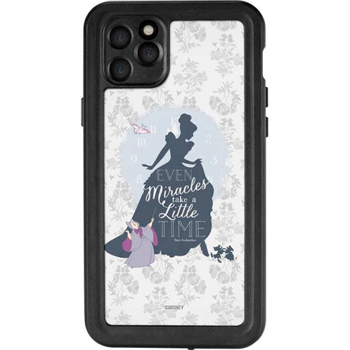 Disney Cinderella Miracles Take Time Silhouette iPhone 11 Pro Max Waterproof Case