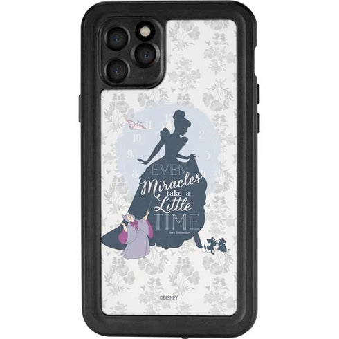 Disney Cinderella Miracles Take Time Silhouette iPhone 11 Pro Waterproof Case
