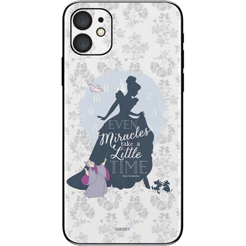 Disney Cinderella Miracles Take Time Silhouette iPhone 11 Skin